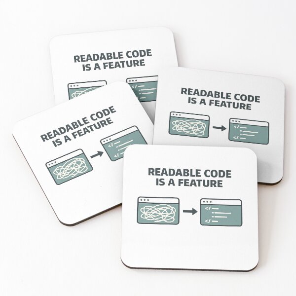 Item preview, Readable Code Is a Feature – Developer Design with Visual Metaphor designed and sold by techy-rrr.