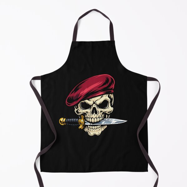 Item preview, Vibrant Skull with Maroon Beret and Dagger designed and sold by optimusprime39.