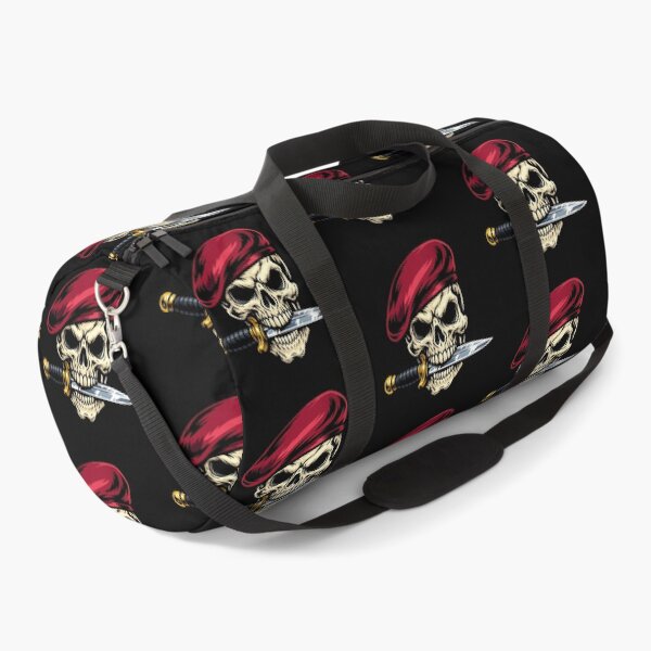 Item preview, Vibrant Skull with Maroon Beret and Dagger designed and sold by optimusprime39.
