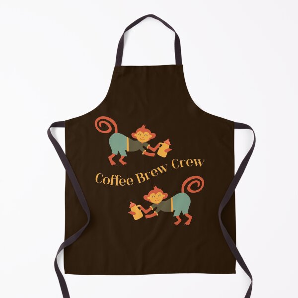 Item preview, Coffee Brew Crew Funny Monkey designed and sold by Sachie's Studio.