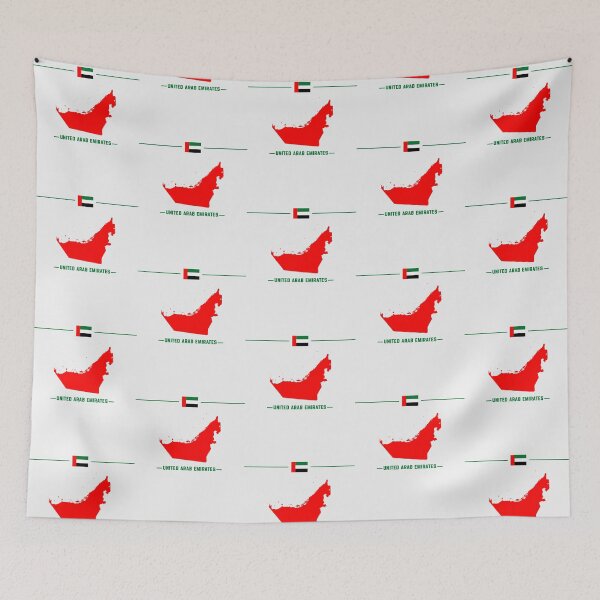 Item preview, UAE Pride, Minimalist Map & Flag Design designed and sold by mashmosh.