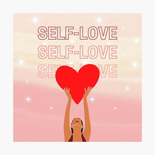 Item preview, Self Love Heart Empowerment Illustration designed and sold by crafts.bynouf.