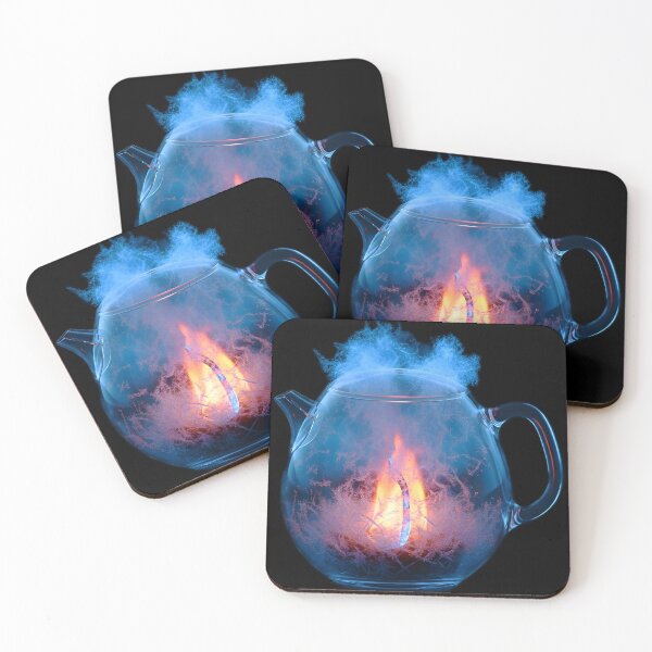 Item preview, Teapot Fire ice cream smoke nebula light glow designed and sold by Quiqui-Modern.