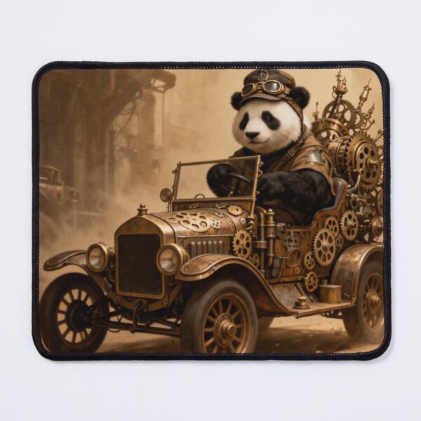 Item preview, Steampunk Panda  designed and sold by Whimsical Art by Angela.