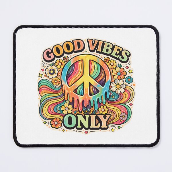 Item preview, Good Vibes Only – Retro Groovy Positive Quote designed and sold by Radgraphic.