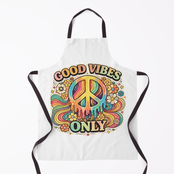 Item preview, Good Vibes Only – Retro Groovy Positive Quote designed and sold by Radgraphic.