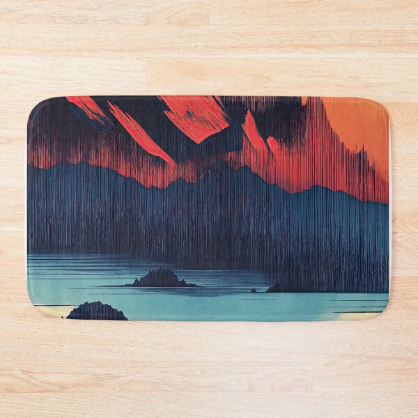 Item preview, Glitched Mountains Over Still Water designed and sold by RobotKiller128.