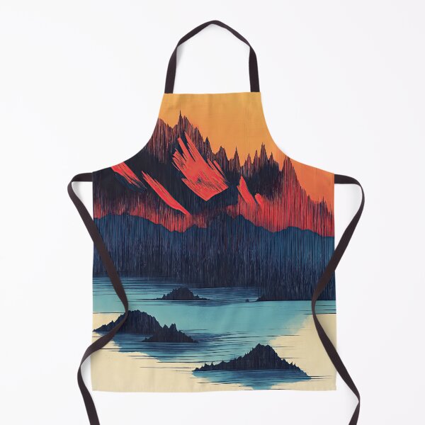 Item preview, Glitched Mountains Over Still Water designed and sold by RobotKiller128.