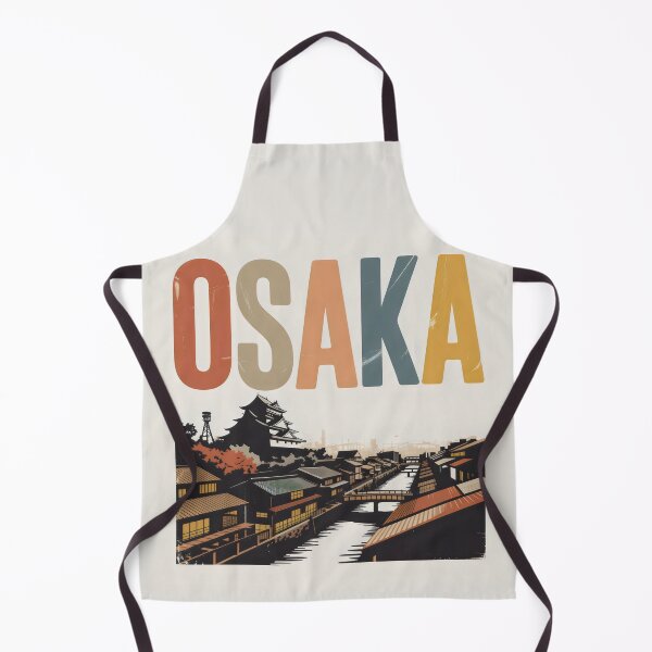 Item preview, Osaka Japan Vintage Travel Poster Retro Cityscape designed and sold by SplashTastic.