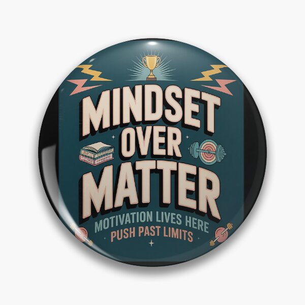 Item preview, Mindset Over Matter Motivation Lives Here Push Past Limits designed and sold by SignaturalGen.