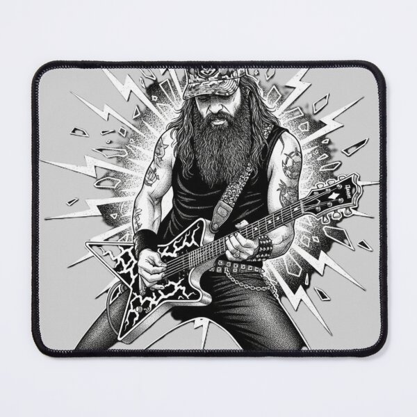 Item preview, Cowboy From Hell – High-Fidelity Dimebag Inspired Metal Guitarist Art designed and sold by Fallen Ink.