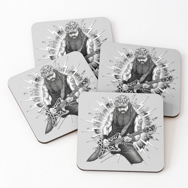 Item preview, Cowboy From Hell – High-Fidelity Dimebag Inspired Metal Guitarist Art designed and sold by Fallen Ink.