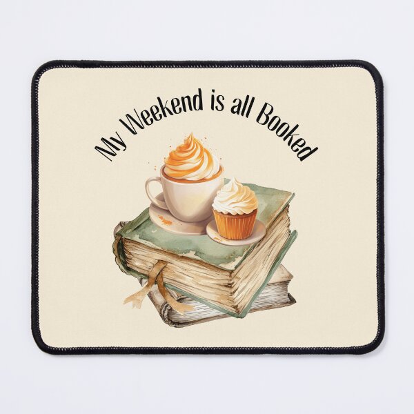 Item preview, My Weekend is All Booked Funny Bookworm designed and sold by Sachie's Studio.