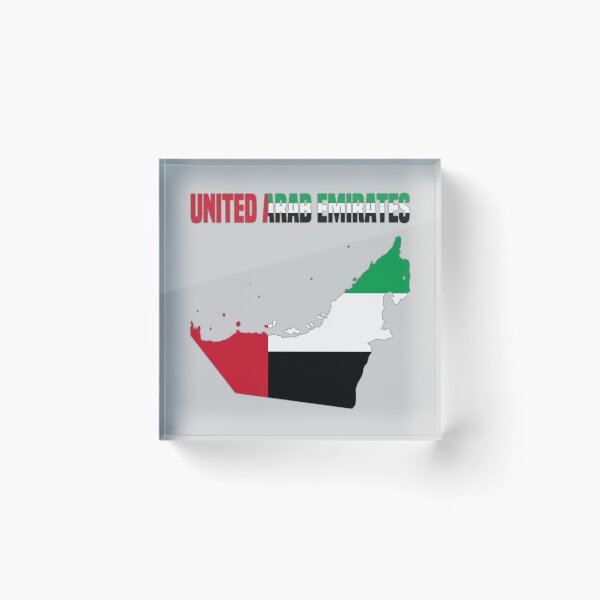 Item preview, UAE Flag Map - Proud Emirati Heritage designed and sold by mashmosh.