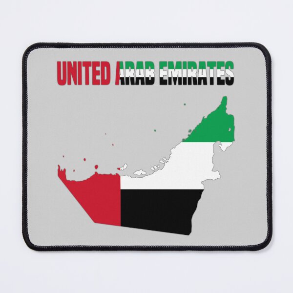 Item preview, UAE Flag Map - Proud Emirati Heritage designed and sold by mashmosh.