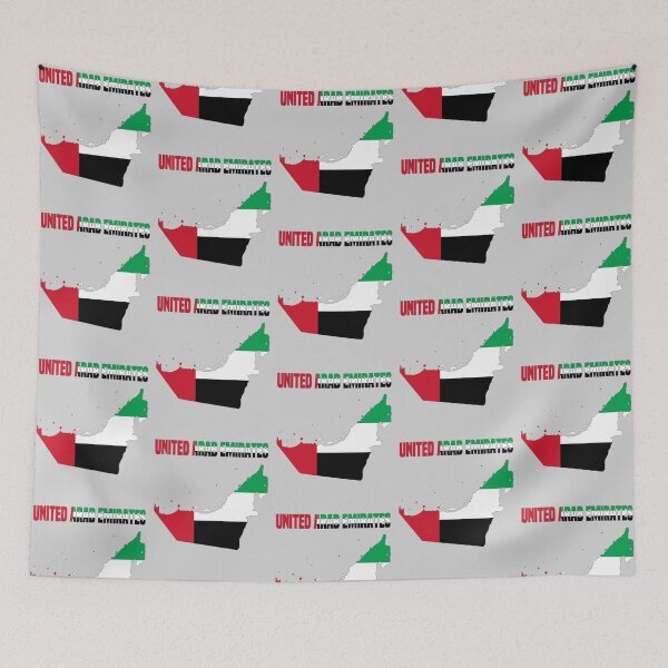 Item preview, UAE Flag Map - Proud Emirati Heritage designed and sold by mashmosh.