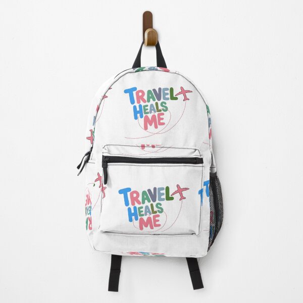 Item preview, Travel Heals Me – Cute Travel Quote with Airplane | Inspirational Travel Design designed and sold by PTMinimalShop.