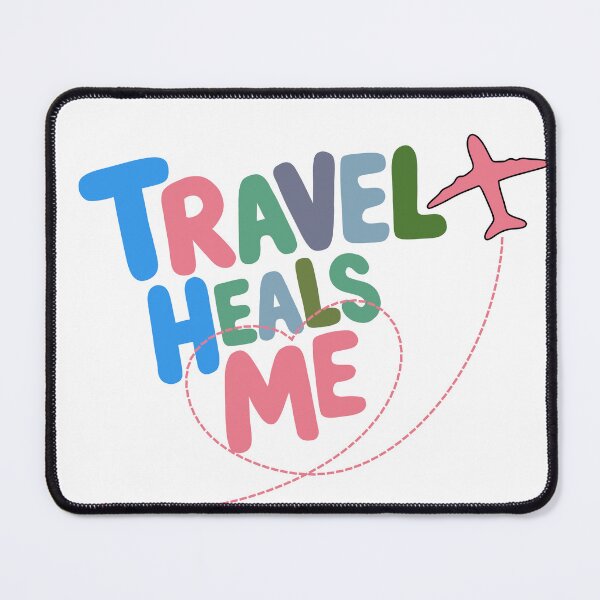Item preview, Travel Heals Me – Cute Travel Quote with Airplane | Inspirational Travel Design designed and sold by PTMinimalShop.