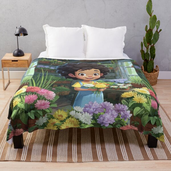 Item preview, Girl Arranging Flowers in Greenhouse designed and sold by Piotrek0001.