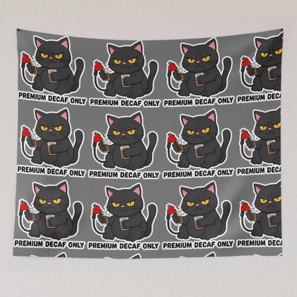 Item preview, Premium Decaf Cat designed and sold by PixelVibe782.