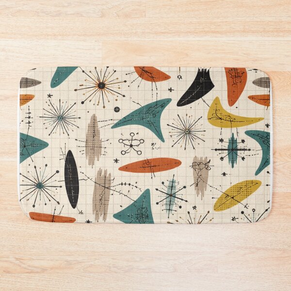 Item preview, 1950s Atomic Mid-Century Modern Seamless Pattern (AI Generated) designed and sold by Cleora Art .
