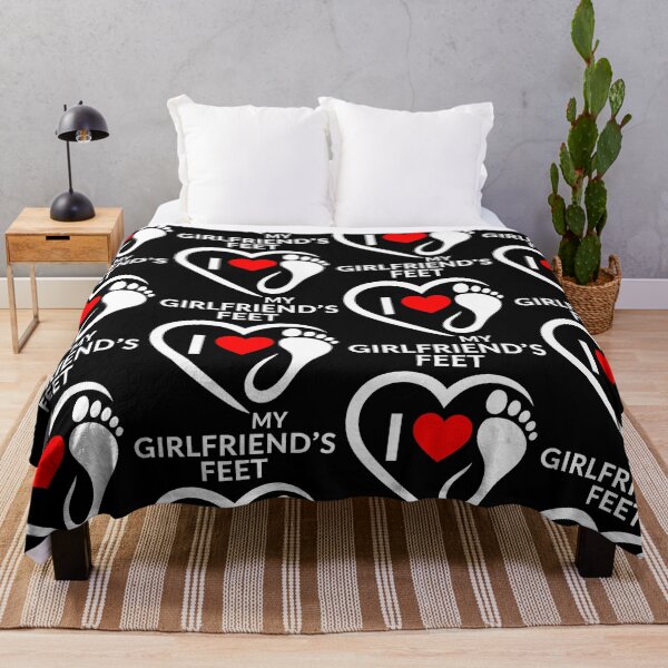 Item preview, I Love My Girlfriend's Feet – I Heart Footprint designed and sold by ZuToMi.
