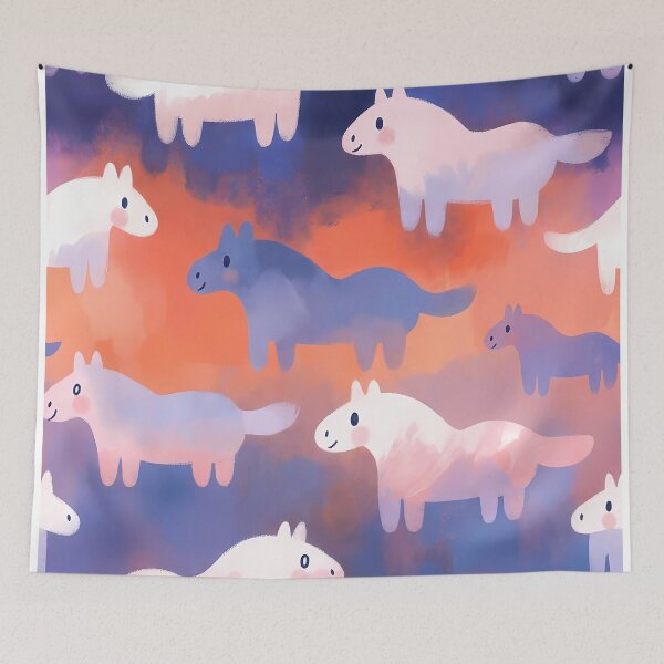 Item preview, Abstract Horses Seamless Pattern (image size 7840x11680) designed and sold by Digital-Davinci.