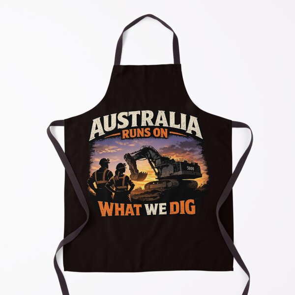 Item preview, Australia Runs on What We Dig – Open Cut Mining Pride Australian T-Shirt designed and sold by jpm70.