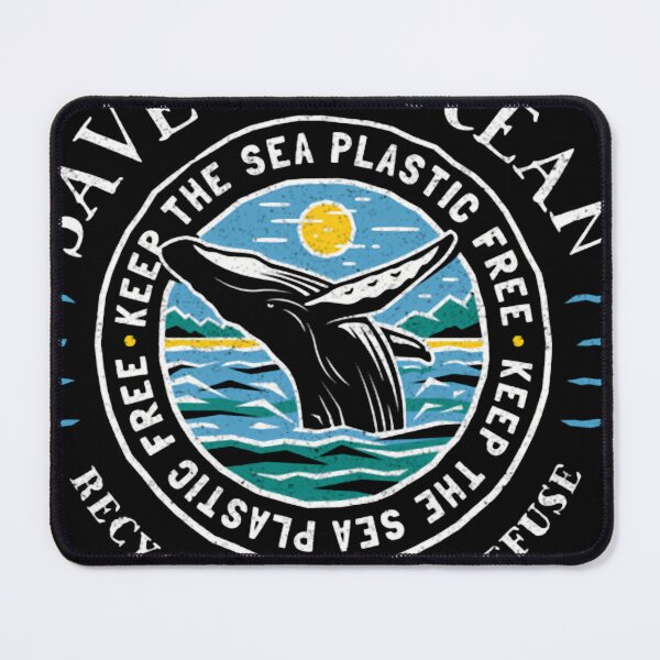 Item preview, Save The Ocean Keep The Sea Plastic Free Humpback designed and sold by RogueVibeZ.