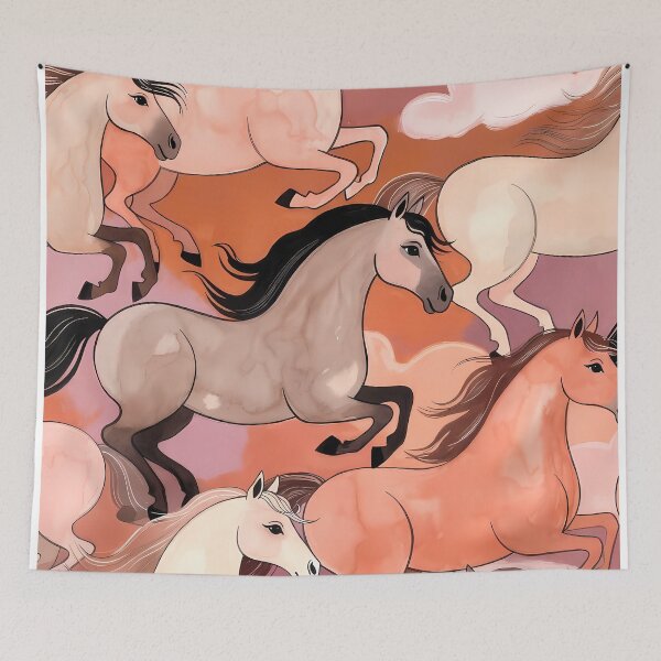 Item preview, Abstract Horses Seamless Pattern (image size 7840x11680) designed and sold by Digital-Davinci.