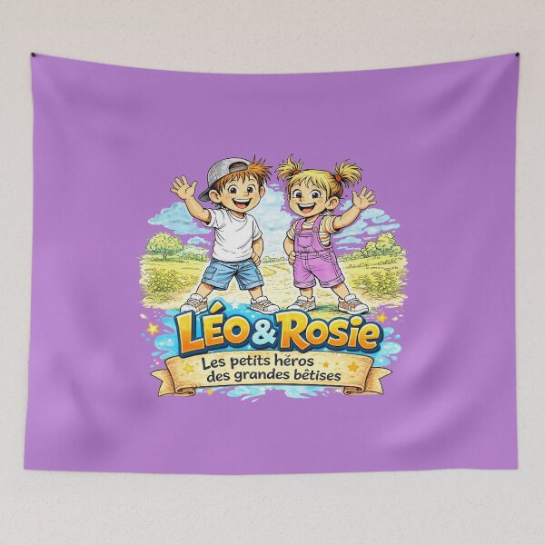 Item preview, Leo & Rosie – The little heroes of big mischief | Cheerful and colorful illustration designed and sold by chromyral-creations.