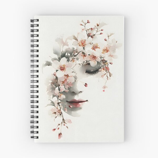 Item preview, Blossom Muse | Aesthetic Floral Portrait Art designed and sold by FlowNestStudio.