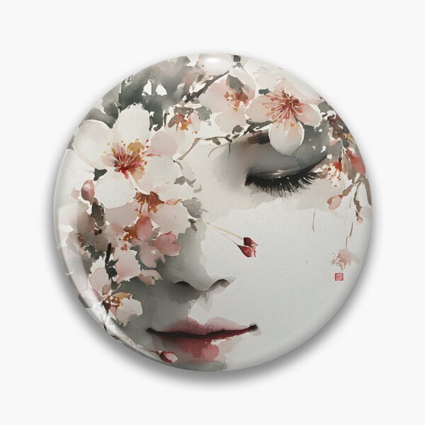 Item preview, Blossom Muse | Aesthetic Floral Portrait Art designed and sold by FlowNestStudio.