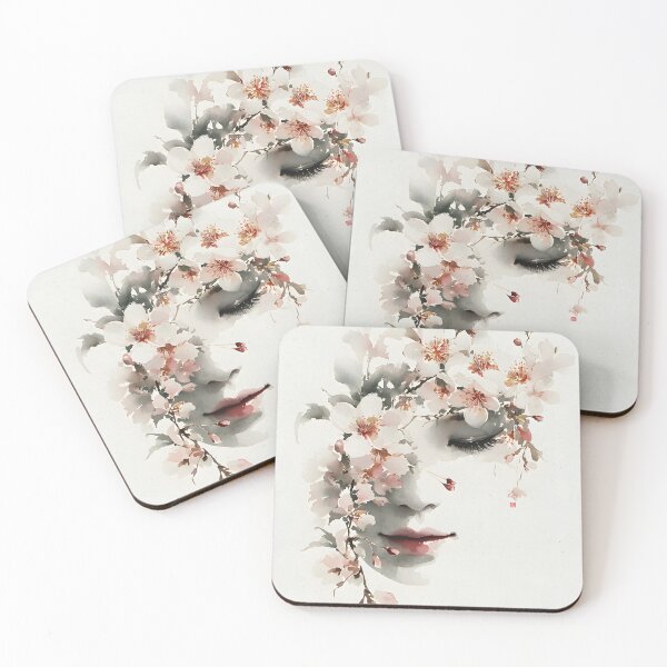 Item preview, Blossom Muse | Aesthetic Floral Portrait Art designed and sold by FlowNestStudio.