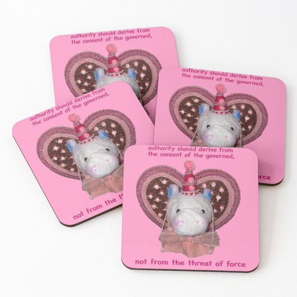 Item preview, authority should derive from the consent of the governed pretty pony plushidermy quote designed and sold by KatieD-Designs.