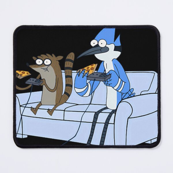 Item preview, Mordecai And Rigby Pizza And Video Games designed and sold by RxMagicc.