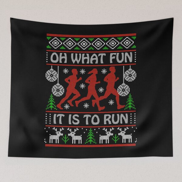 Item preview, Christmas Gift Idea For Runners Oh What Fun It Is To Run designed and sold by CREATIVE-TEE.