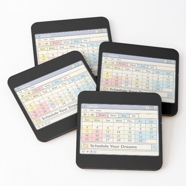 Item preview, Schedule Your Dreams – Retro Tech Calendar Productivity Shirt designed and sold by ImaginedSpace7.