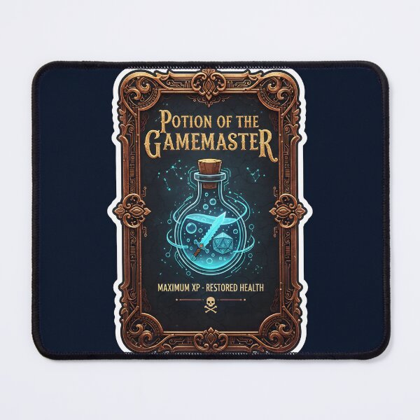 Item preview, Potion of the Gamemaster - Vintage RPG Alchemy Label designed and sold by ArtCrafter13.