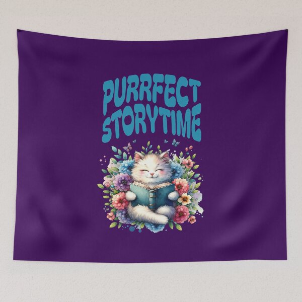 Item preview, Purrfect Storytime Funny Cat designed and sold by Sachie's Studio.