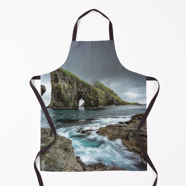 Item preview, Rock arch in the sea – Rugged coast of the Faroe Islands designed and sold by Mauswohn.