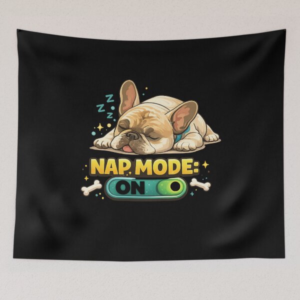 Item preview, Nap Mode On Sleeping Dog Cute Funny Design designed and sold by mvm-shop.