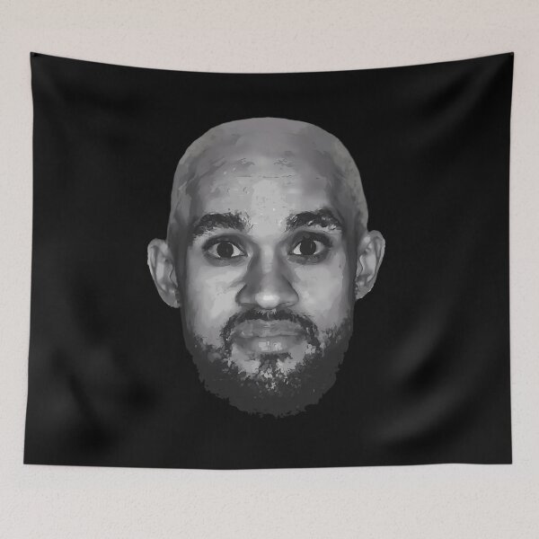 Item preview,  Bald Derrick White Funny Vintage Face designed and sold by Rajpoot1.