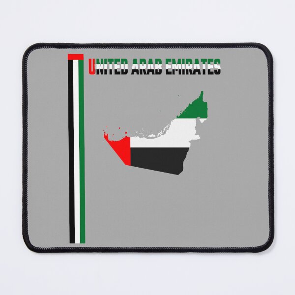 Item preview, UAE Flag Map - United Arab Emirates Pride Modern Art designed and sold by mashmosh.