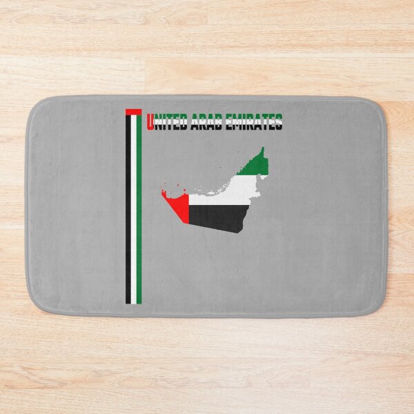 Item preview, UAE Flag Map - United Arab Emirates Pride Modern Art designed and sold by mashmosh.