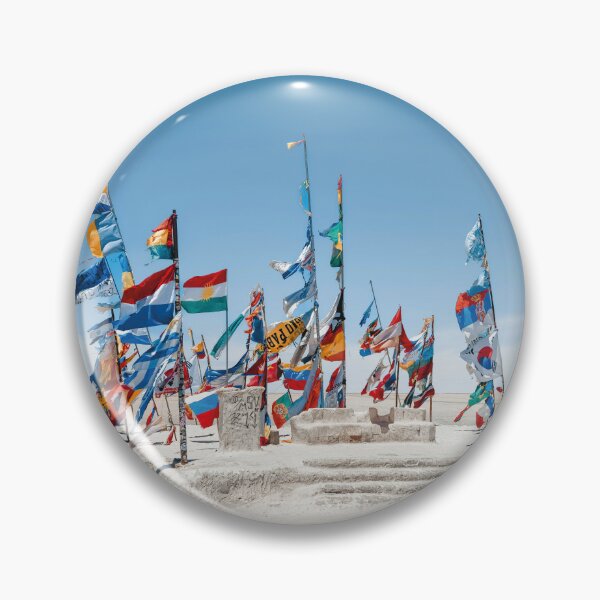 Item preview, Flags at the Salar de Uyuni – Bolivia Adventure Design designed and sold by Mauswohn.