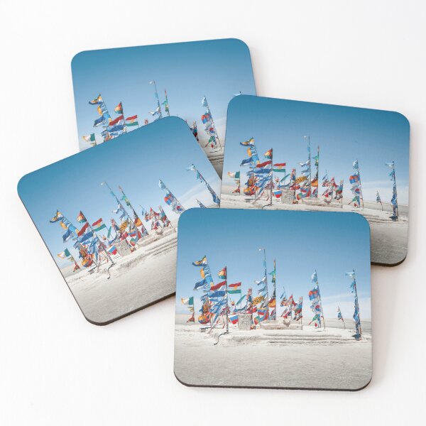 Item preview, Flags at the Salar de Uyuni – Bolivia Adventure Design designed and sold by Mauswohn.