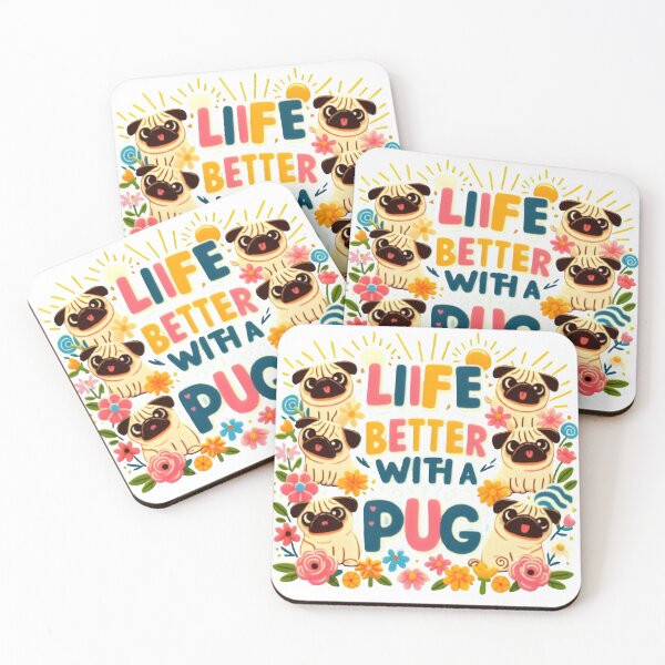 Item preview, Life is better with a pug  designed and sold by netz28.
