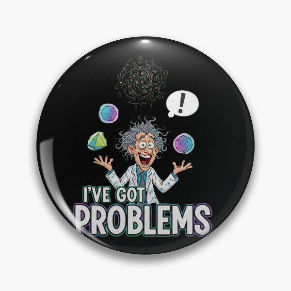 Item preview, Funny Math Teacher Problems – I Can Solve Them Crazy Professor Art designed and sold by Wear Sculpt.