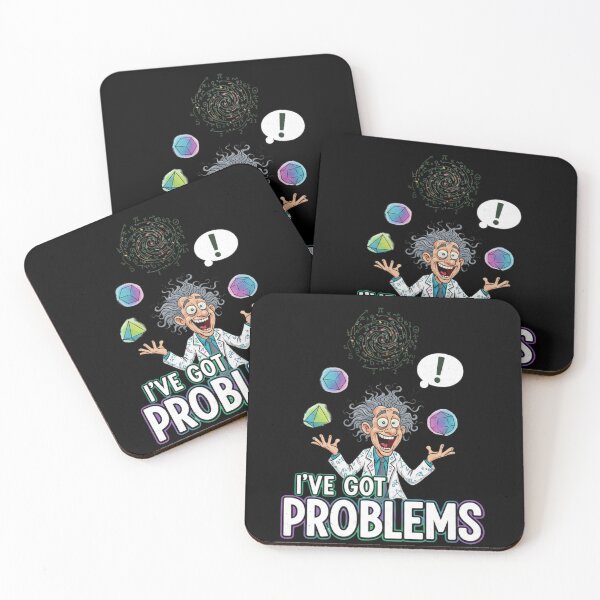 Item preview, Funny Math Teacher Problems – I Can Solve Them Crazy Professor Art designed and sold by Wear Sculpt.